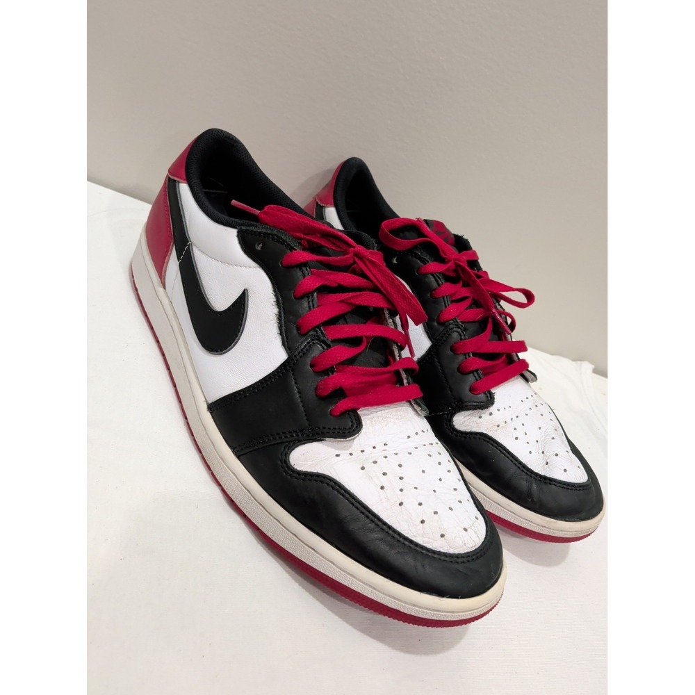 Air Jordan 1 Retro OG Low Black Toe Red White Size 15 Sneaker Shoes CZ0790-106